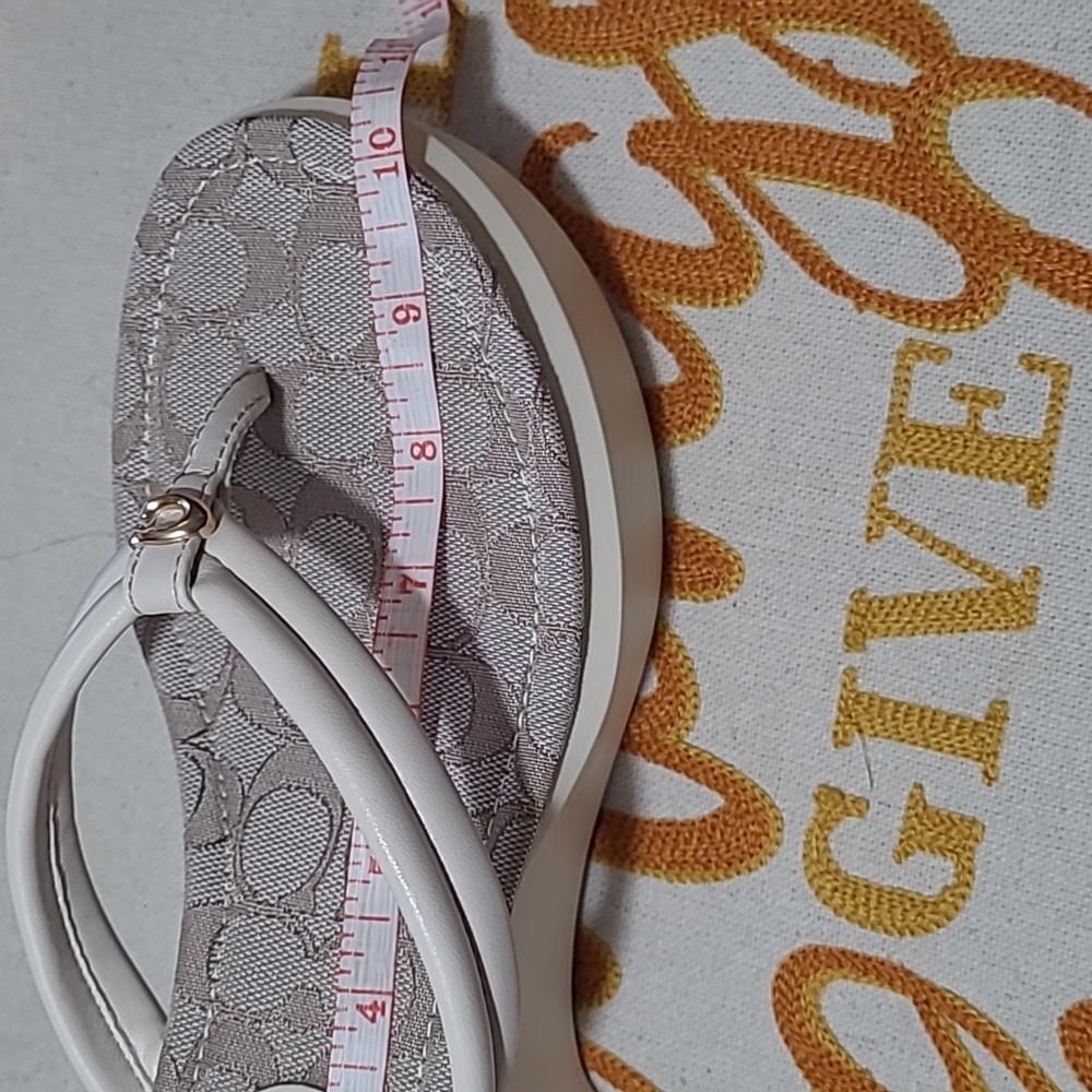 COACH Womens Franki Leathers Platform Flip Flops. - Picture 15 of 16